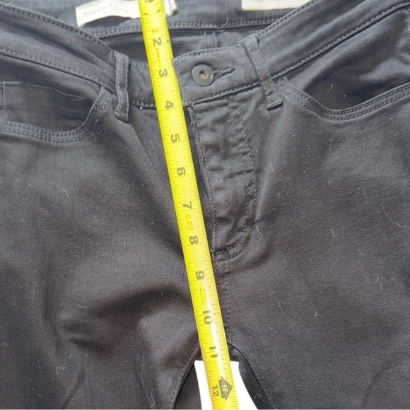 Anthropologie Pilcro and the Letterpress Jeans High Rise Skinny Black Denim  25 - Picture 6 of 14